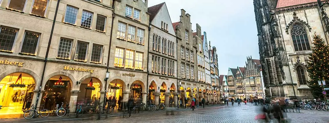 Our location in Muenster - View on historical center
